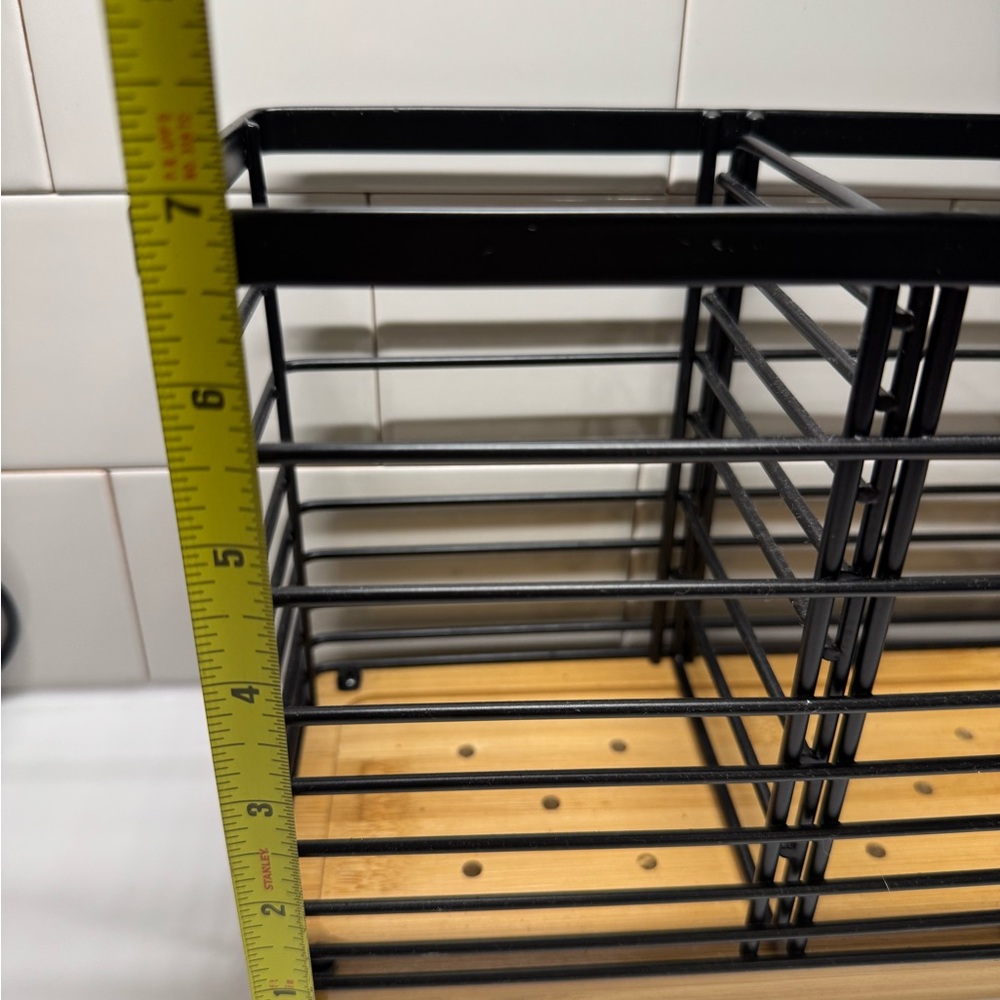 Black and Wood Storage Rack - Picture 4 of 4